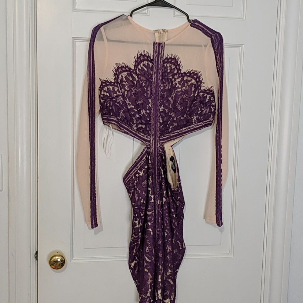 Purple cocktail dress